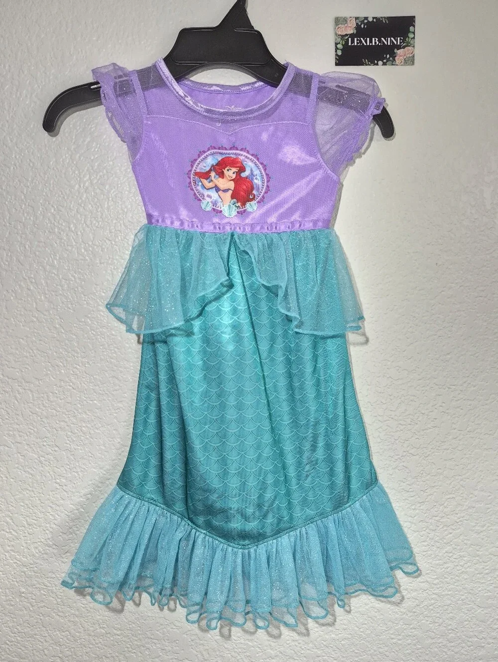 Disney The Little Mermaid Ariel Hallowen  Costume Dress Or Pjs
